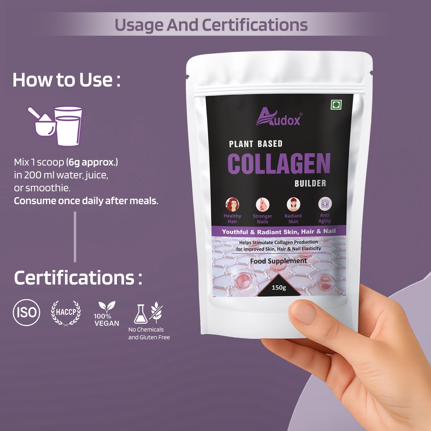 Audox Plant Based Collagen Builder