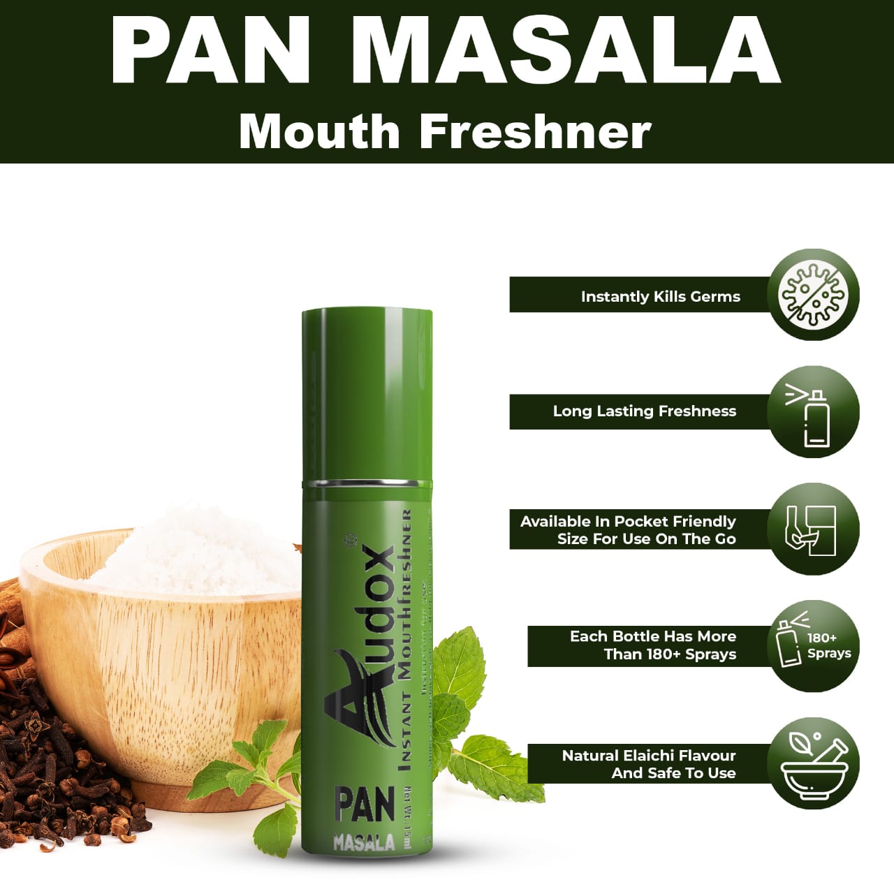 Audox Pan Masala Fresh 🍃