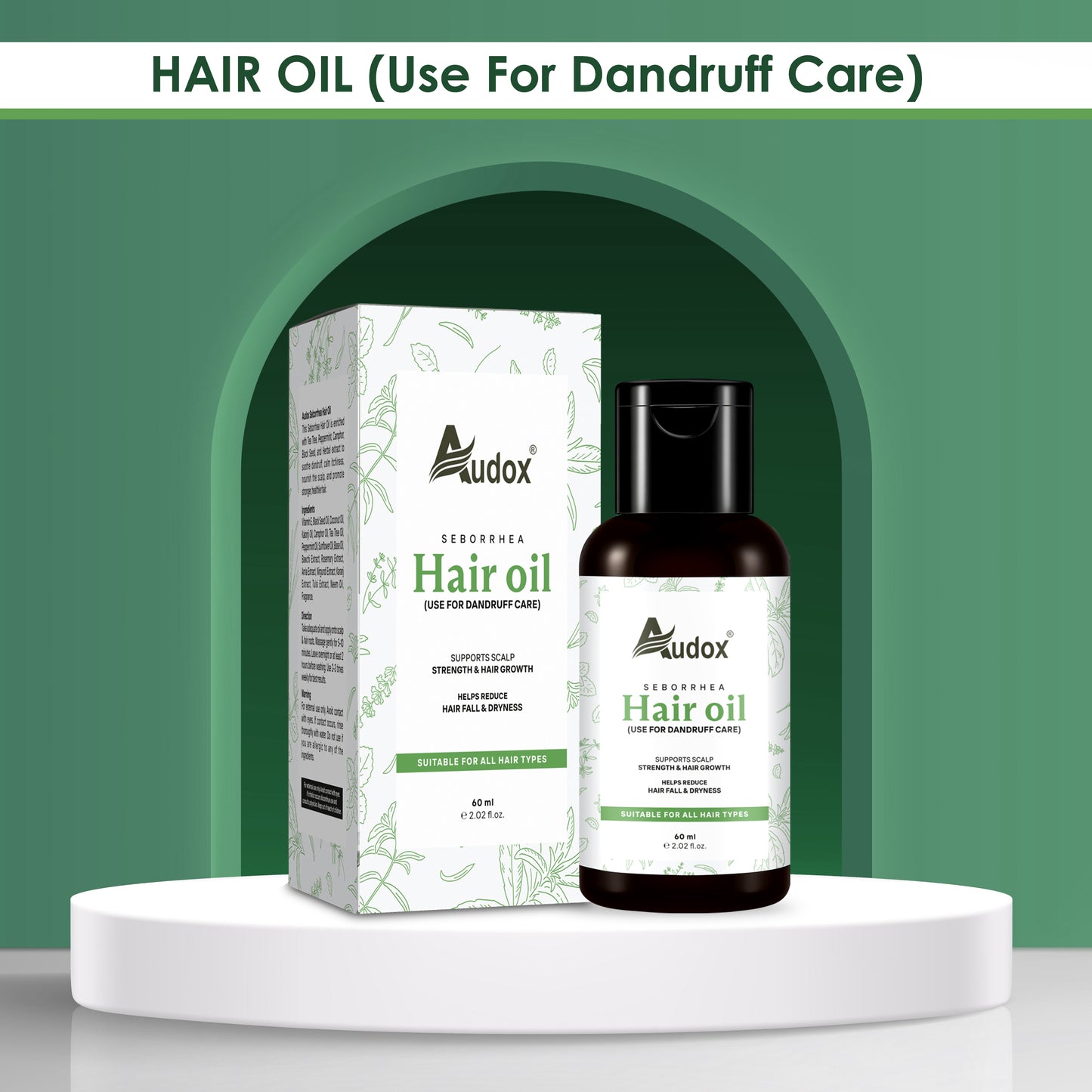 Audox Seborrhea Hair Oil - (For Dandruff)