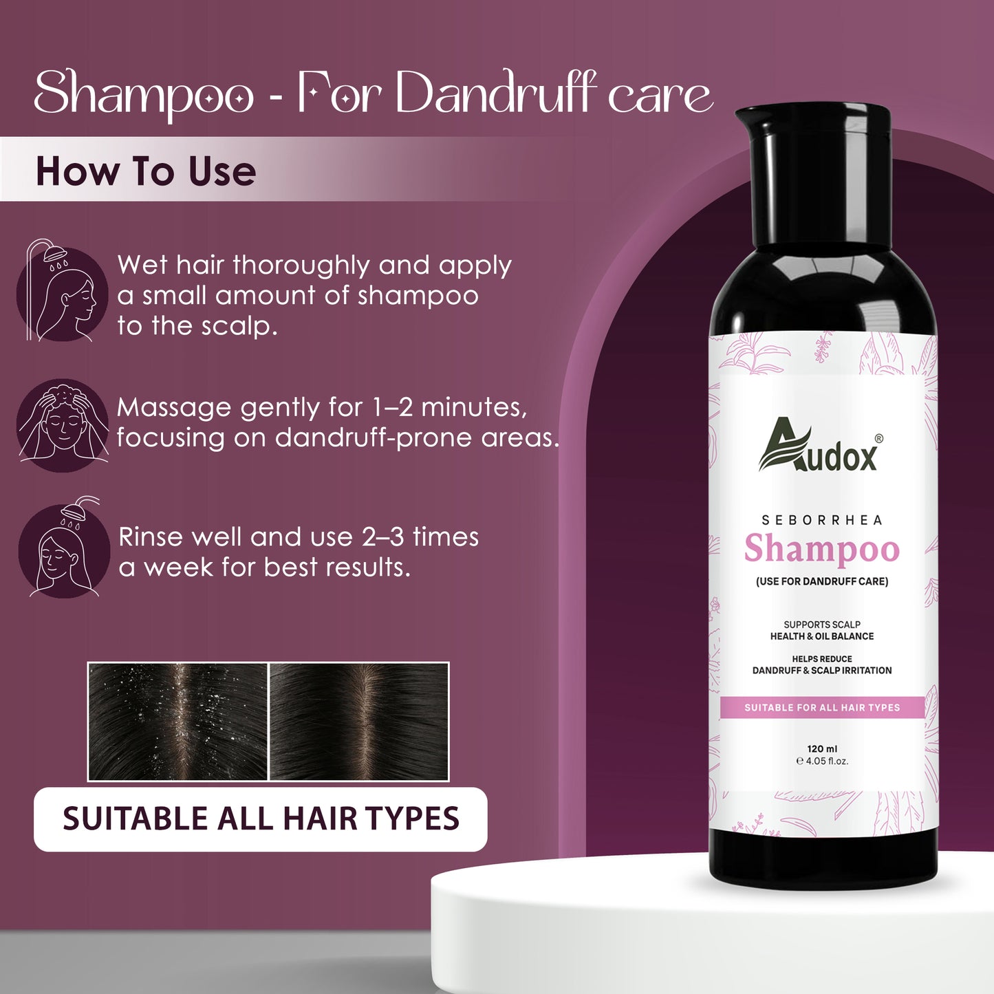 Audox Seborrhea Shampoo - (For Dandruff)